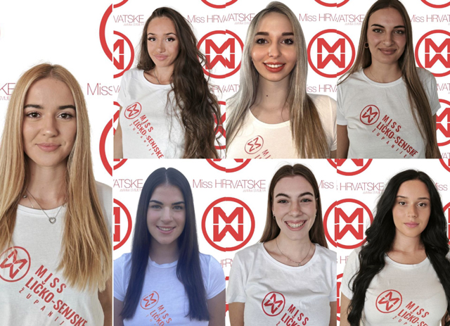 Kandidatkinje za ličku miss(Foto PR Miss Hrvatske                                                                                                                                                                                                         